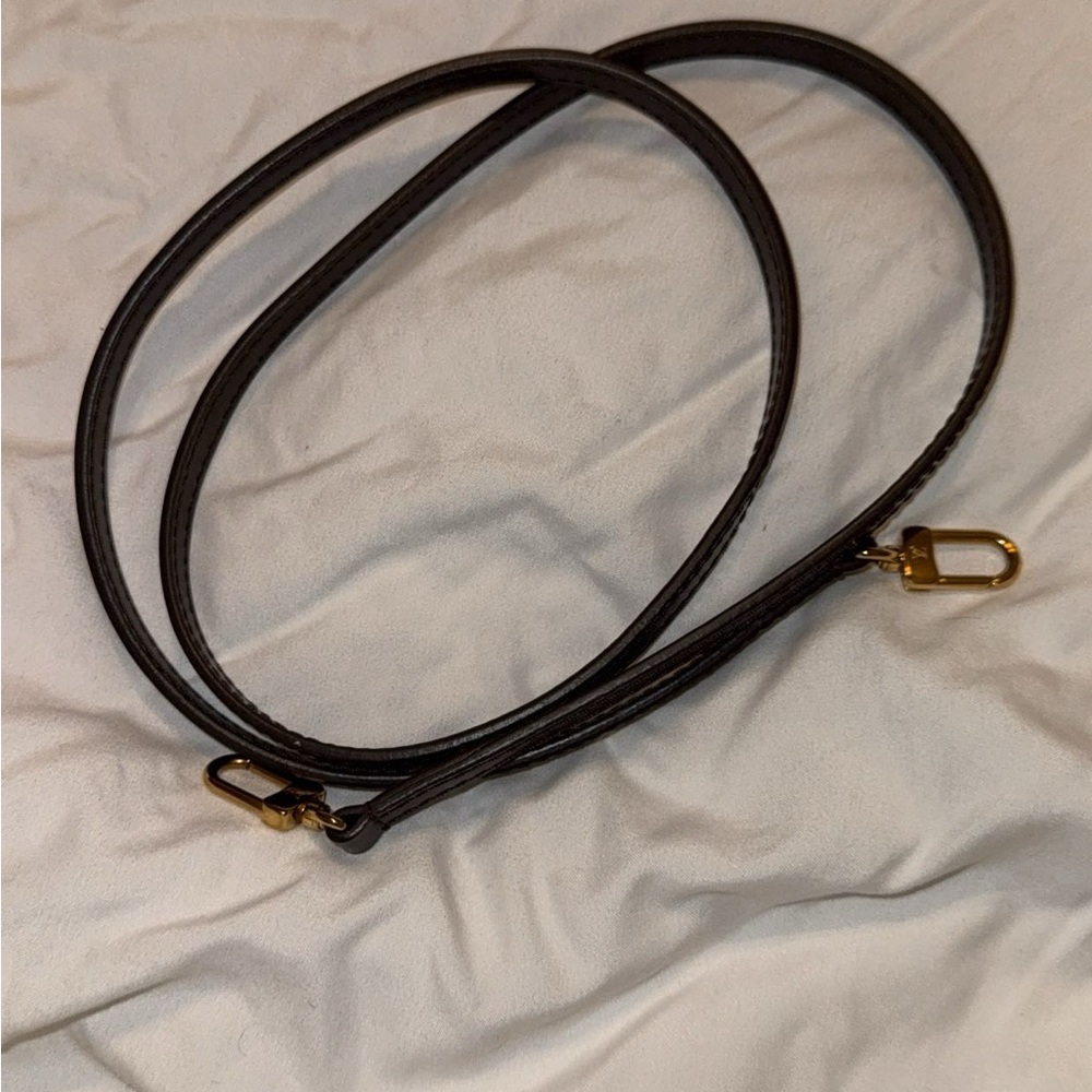Louis Vuitton Brown Alma BB purse strap